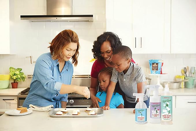 Rebel Green Natural All-Purpose Cleaning Spray - Plant-Based Multi-Surface Cleaner with Essential Oils for Kitchen, Bath, Countertops and More - Orange & Chamomile - 16 oz - 2 Pack