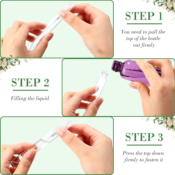 Tanlade 300 Pcs 10ml Mini Spray Bottles Clear Glass Perfume Atomizer Sprayer Bottles Portable Perfume Travel Refillable Bottle for Travel Pocket Dispenser Container