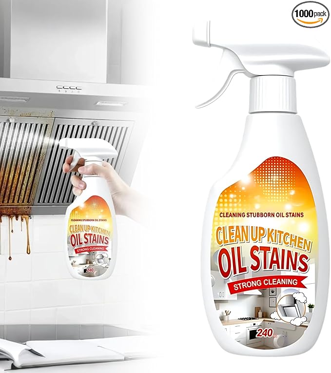 Heavy Duty Degreaser, 2025 New Kitchen Cleaner, Multipurpose Oil Stain Remover, Strong Grill Cleaner for Restaurant, Cleaning Spray for Home Chefs (1)