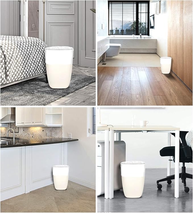 FORID Clear Small Trash Bags, 4 Gallon Garbage Bags, Wastebasket Bin Liners 330 Count Plastic Trash Bags for Bathroom Bedroom Office Trash Can 15 Liters - Durable & Thick Trash Bag