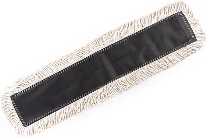 Matthew Cleaning 36'' High Strength Disposable Dust Mop Cotton Cut-end Yarn Mop Replacement Heads for Residential & Commercial Fit Standard Dust Mop Frames, Hardwood, Laminate, Concrete Floors 3Pack