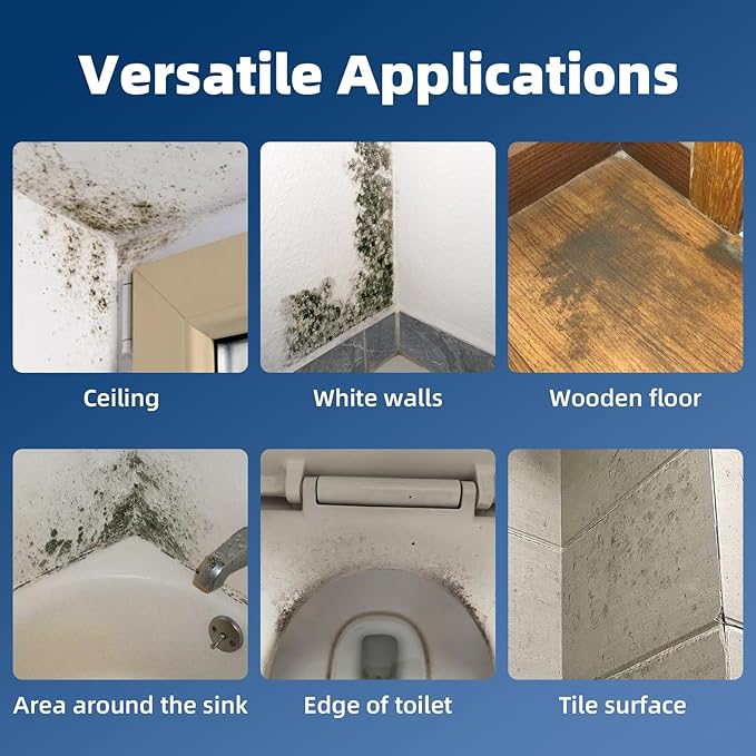 500ML Foaming Stain Remover Spray, Multi-Purpose Foam Cleaner for Bathroom, Kitchen & Hard Surfaces,Deep Penetrating Grout & Glass Stains Instantly