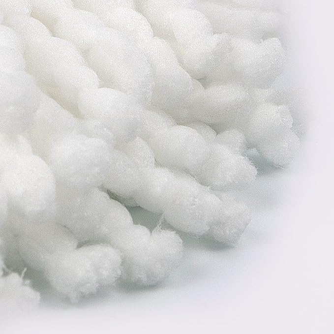 Mop Replacement Heads Microfiber O Ceda Spin Mop Refill Compatible with Spinning Mop, Easywring Mop Replace Head, White, 3 Packs