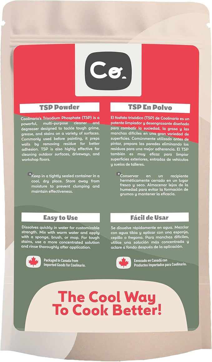 Trisodium Phosphate - TSP Cleaner (4 Oz) Heavy-Duty Cleaner & Degreaser for Walls, Floors & Outdoor Surfaces | Removes Grease, Dirt & Stains | Ideal for Home & Industrial Use