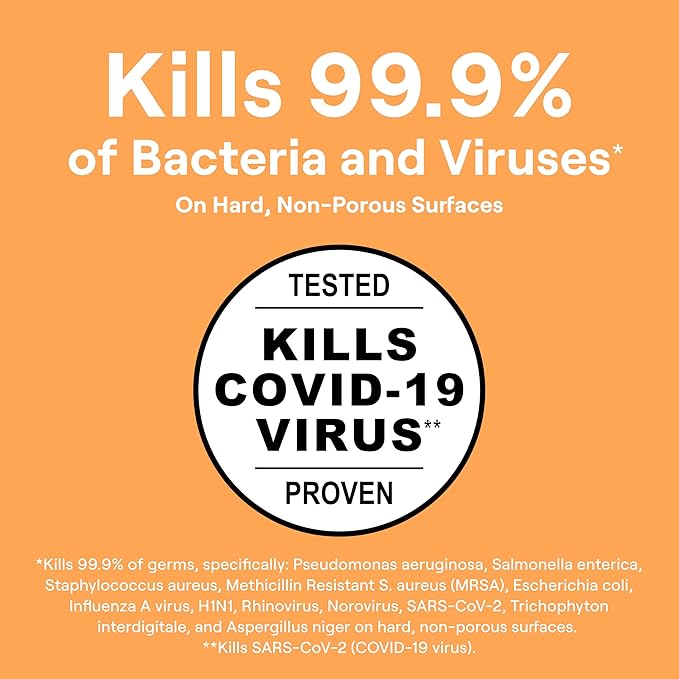 Seventh Generation Lemongrass Citrus Disinfecting Multi-Surface Cleaner - 26 Oz, Pack of 4