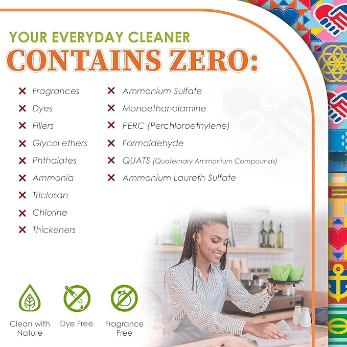 Truly Free Everyday Cleaner - Multipurpose Cleaner Spray, Kitchen Counter Cleaner, Natural Cleaning Products, Multi-Surface Household Solution - Pack of 3