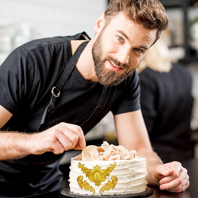 3 Pack Baroque Fondant Molds, Silicone, Scroll Border Lace, Curlicues, Gum Paste, Candy, Chocolate, Baking Molds, Birthday, Wedding, Party, DIY Cake