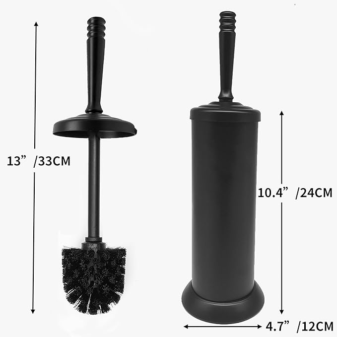Matte BlackToilet Bowl Brush with Holder, Durable Bathroom Cleaning Tool, Modern Design for Easy Toilet Maintenance, Bathroom Cleaner Brush for Efficient Cleaning and Hygiene