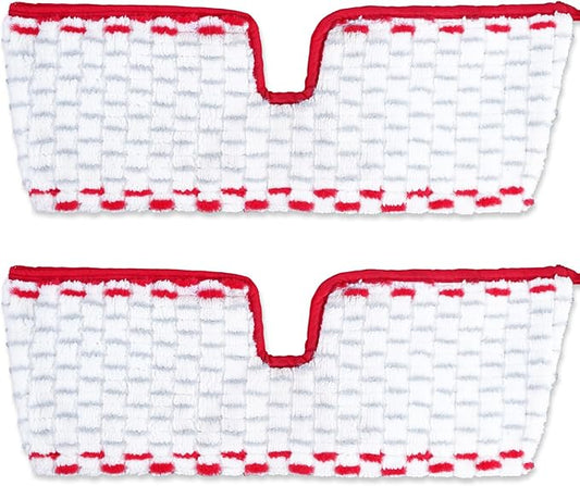 KEEPOW Mop Pads Refills Deep Clean Compatible with O-Cedar Promist Max Spray Mop Double-Side Deep Clean Washable Reusable Flip Mop Pads Replacement for Stubborn Stain Cleaning, 2 Packs