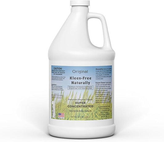 Naturally Preformed Enzyme Cleaner, Enzyme Solution, Multi-Purpose Cleaner, Laundry Additive, and More - Concentrate - Original Scent - 64oz