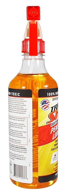 Non-Toxic Penetrating Oil | Eco-Friendly, Non-Flammable, Food Grade & Biodegradable | Rust Inhibitor | 3-in-1 Lubricant, Penetrating Oil, and Degreaser by Trick Shot® USA Made | 16 oz. Spray Bottle