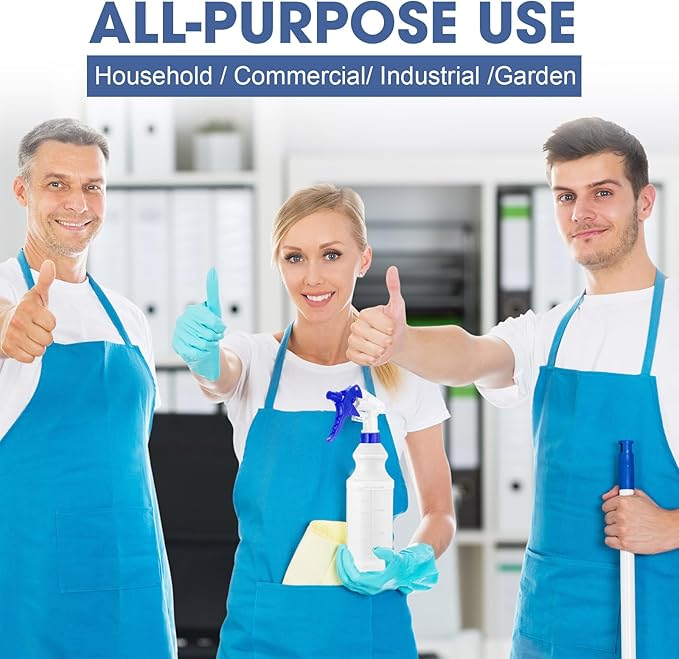 10 Pack Spray Bottles 16 oz Empty Water Spray Bottles for Cleaning Heavy Duty Refillable Squirt ‌Container with Measurements Adjustable Nozzle for Household(Blue)