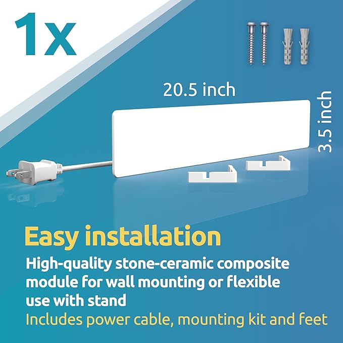 ELIAS Mold Dry - Mold Remover Wall Heating without Chemicals - Alternative to Mold Spray - Anti Mold Agent for Any Room - Can be Used as a Base or Extension Module