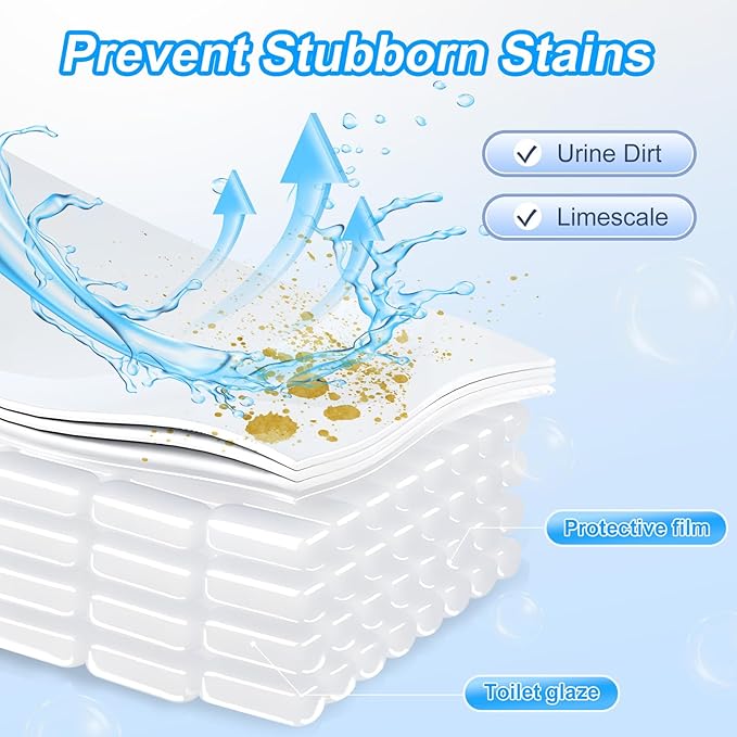 KIISIISO Toilet Bowl Cleaner Tablets 100 PACK, Automatic Bleach Toilet Tank Cleaners, Bathroom Long-Lasting Freshness, Slow-Releasing Powerful Deodorizing & Descaling