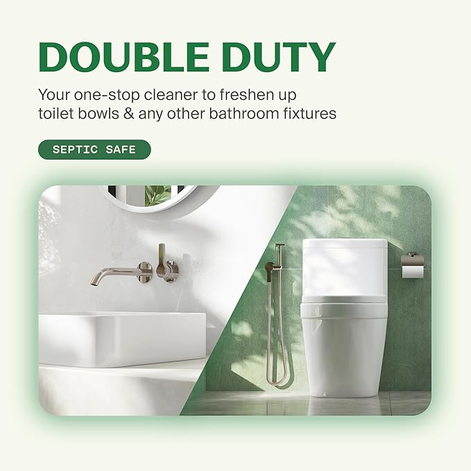 Fuwa3e Pineapple Enzyme Natural Toilet Bowl Cleaner Halcyon Eucalyptus - 16.9oz 3 Pack - 99% Plant Based Non Bleach Bathroom Cleaner - Freshens and Deodorizes with Fermented Pineapple Peels