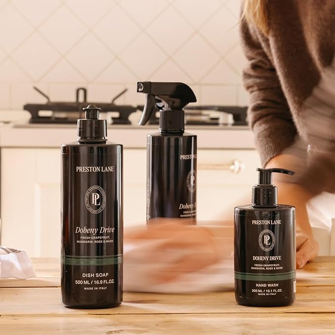 Preston Lane Kitchen Set, Hand Wash, Dish Soap & All Purpose Cleaner, Cleaning Essentials Bundle