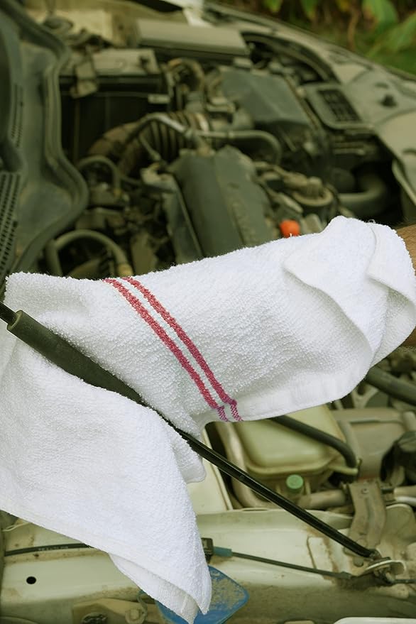 Avalon Towels Terry Bar Mop Towels (Value Pack of 36) Size 16"x19" – Absorbent and Durable, Multipurpose Cleaning Rags, Cotton Cleaning Cloths, Terry Cloth Rags, Reusable Shop Rag