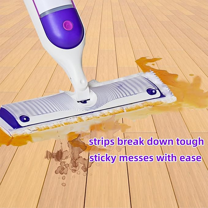 Disposable Mopping Pad Refills for PowerMop Multi-Surface Mop and PowerMop Wood Mop, Spray Clean Pads Replacement (Purple -30)