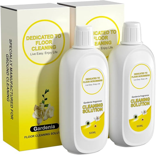 Floor Cleaning Solution Compatible With Tineco, Deep Cleans for Multiple Hard Floors, Suitable With All Robot Vacuums with Mopping and Cordless Wet/Dry Vacuum Mop (Gardenia 2 Bottle)