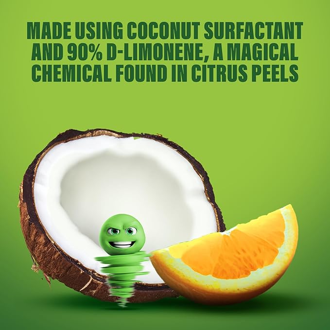 Green Gobbler Cold Pressed Concentrated Orange Oil for Home and Outdoor Multi-Purpose Cleaning- Hundreds of Uses, 32 oz With Spray Bottle Included