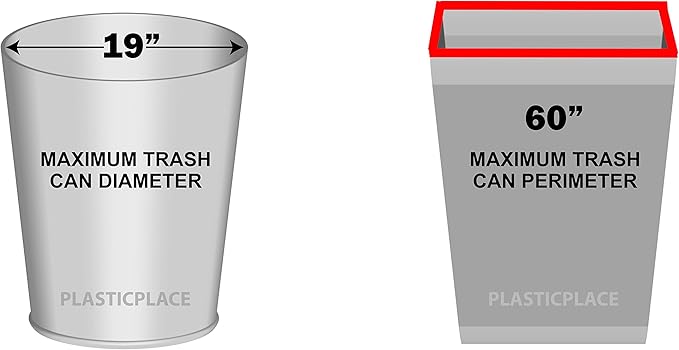 Plasticplace 20-30 Gallon Trash Bags │ 1.2 Mil │ Green Garbage Can Liners │ 30’” x 36” (200 Count), W25LDG