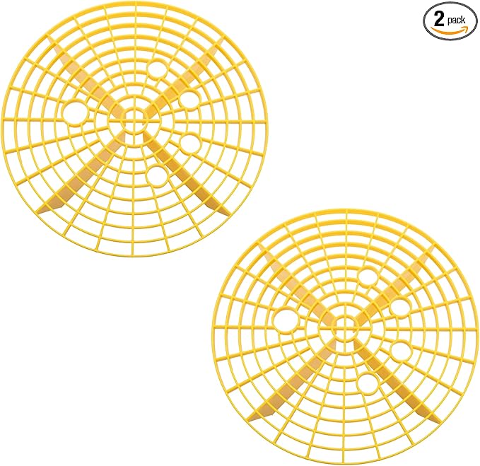 Car Wash Bucket Insert Dirt Guard Insert Fits 12 Inch Diameter Bucket or 3-5 Gallon Bucket (2, Yellow)