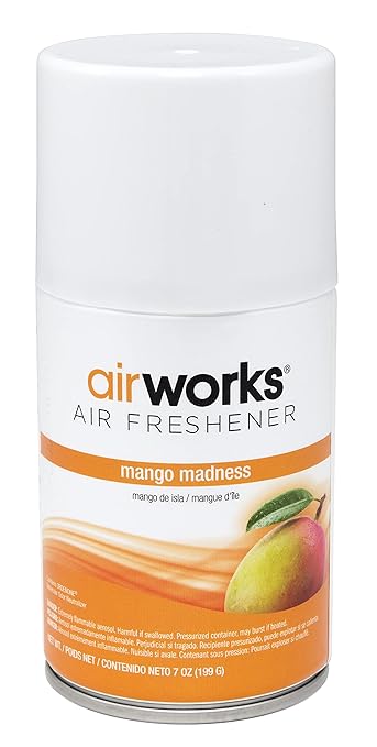 Hospeco Health Gards 07917 Mango Madness Metered Aerosol Air Freshener, 7 oz Can (Case of 12)