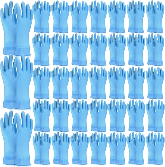 36 Pair Reusable Household Gloves Long Rubber Dishwashing Gloves Kitchen Cleaning for Dishes Clean Gardening