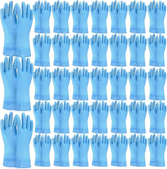 36 Pair Reusable Household Gloves Long Rubber Dishwashing Gloves Kitchen Cleaning for Dishes Clean Gardening