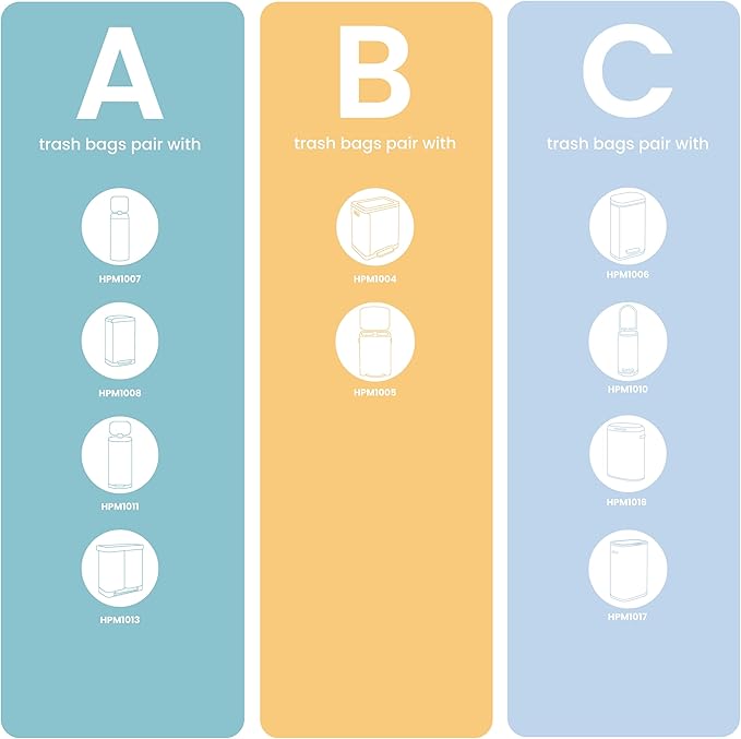 happimess HPM1005K Marco Rectangular 10.6-Gallon Double Bucket Trash Can with Soft-Close Lid, Carrot Cake, Fingerprint Resistant, Modern, Minimalistic for Home, Kitchen, Office, Bedroom, Bathroom