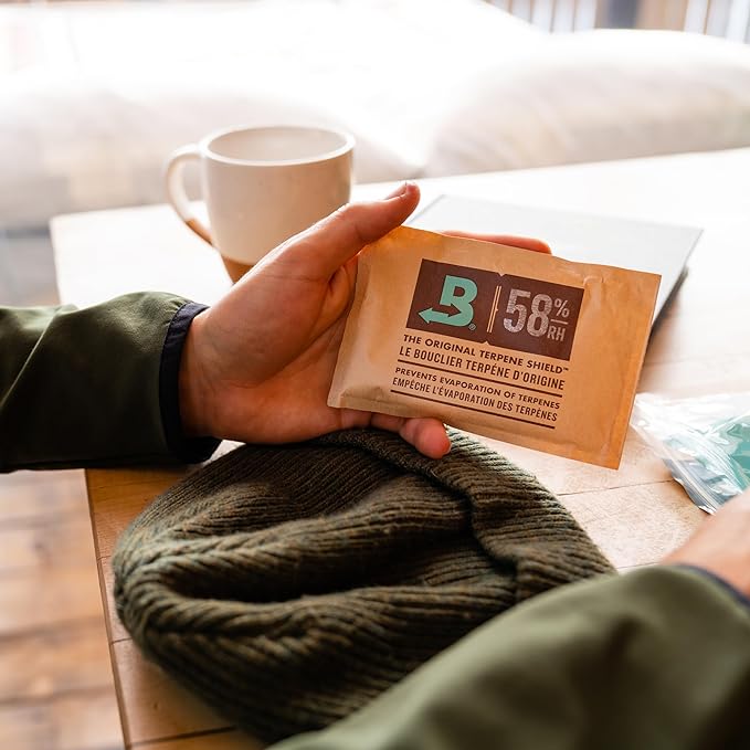 Boveda 58% Two-Way Humidity Control Packs For Storing 1 lb – Size 67 – 4 Pack – Moisture Absorbers for Storage Containers – Humidifier Packs – Hydration Packets in Resealable Bag