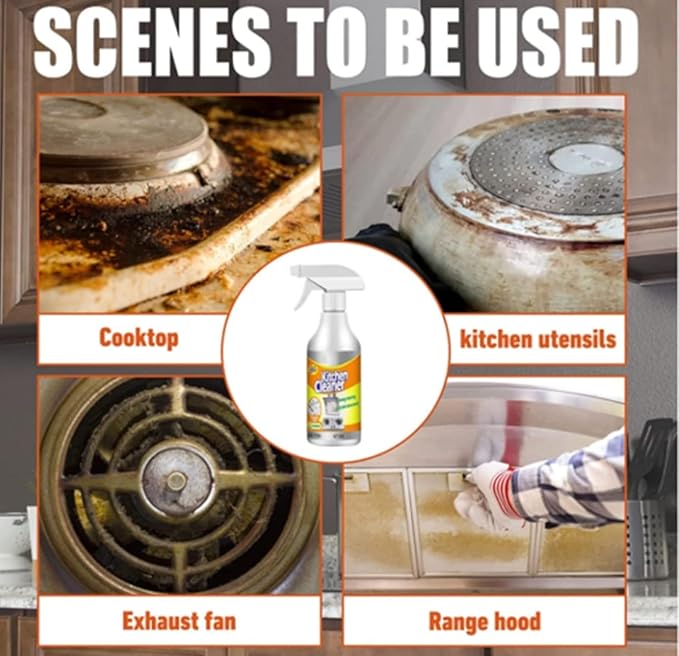 2025 NEW Bgnie Kitchen Cleaner - Sciasi Kitchen Foam Cleaner, Powerful Kitchen Foam Cleaner, Multi-Function Kitchen Foam Cleaner, Oil Cleaning Agent (2pcs)