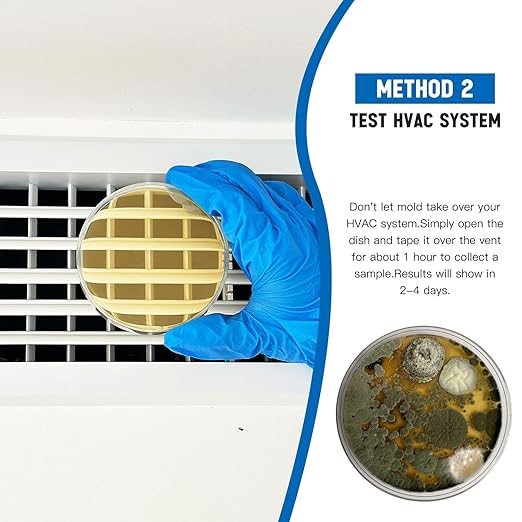 Mold Test Kit for Home -DIY Mold Testing Kit with 12 Individual Tests-Black Mold Detector-Indoor Air Quality Tester-Mold Identification Guide-Free Lab Analysis-Fast and Reliable Mold Detector at Home