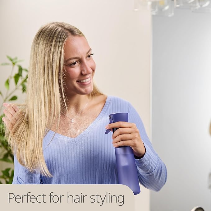 10 OZ Continuous Spray Bottles - Ultra Fine Mist Sprayer | Water Spray Bottle For Hair Stuff, Mister Spray Bottle For Plants Mister | Hair Spray Bottles For Hairstyling, Cleaning, Salons