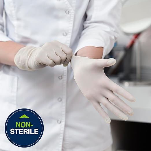 HALYARD Sterling SG Nitrile Powder Free Exam Gloves Disposable 3.7 mil, 9.5 Inches, Gray, Medium, 41659 (Box of 250)