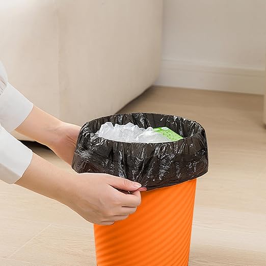 Small Trash Can - Plastic Waste basketbin for Office,Home,Bathroom,Kitchen - 1.8 Gallon - Orange