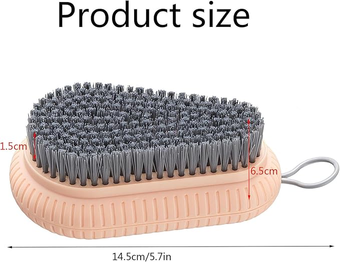 2pcs Carpet Cleaning Brush,Laundry Brush for Stains on Clothes, Scrub Brushes for Cleaning,Laundry Scrub Brushes for Clean Carpet,Clothes,Shoes,Tile etc (Blue+Orange)