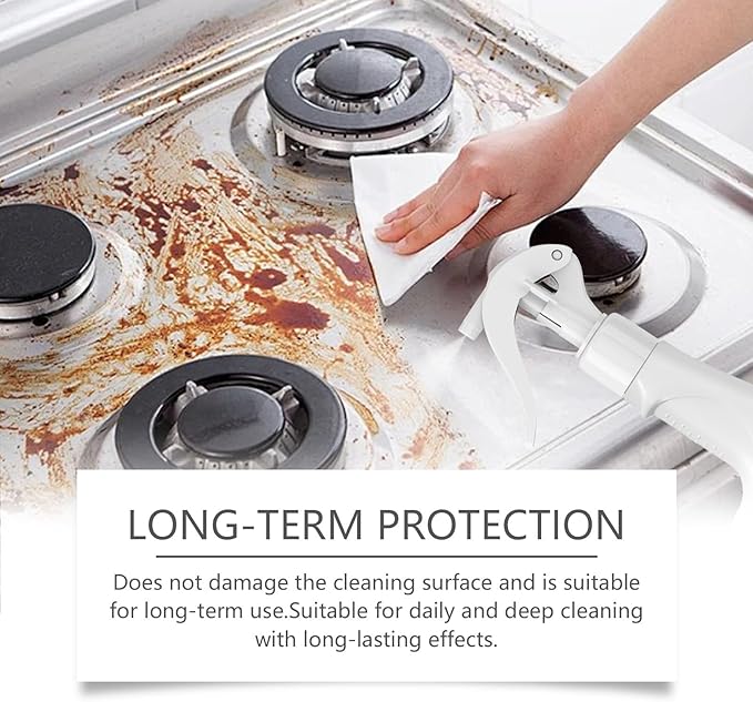 Multi Functional Foam Cleaner, 3.38 Fl Oz Multipurpose Foam Cleaner Spray, Kitchen Heavy Duty Cleaner Spray, No Rinse Foaming Formula Cleaning Tools for Stoves, Pots, Countertops and Appliances