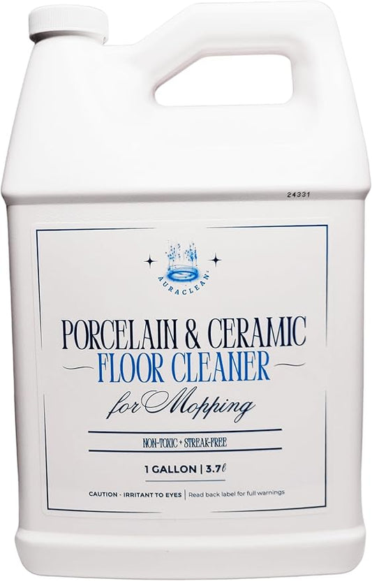 Porcelain & Ceramic Tile Floor Cleaner - Mop Soap Concentrate for mopping - Streak-Free Clean, Ph Neutral and non-Toxic - Safe for Marble, Travertine, Limestone - 128 fl oz (1 gallon)