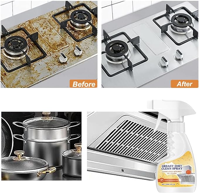 Levelarank Multifunctional Powerful Kitchen Foam Cleaner, Rotateepic Foam Cleaner, Multifunctional Powerful Kitchen foam cleaner, 2025 New All-Purpose Oil Stain Cleaning Spray, For kitchen(2)