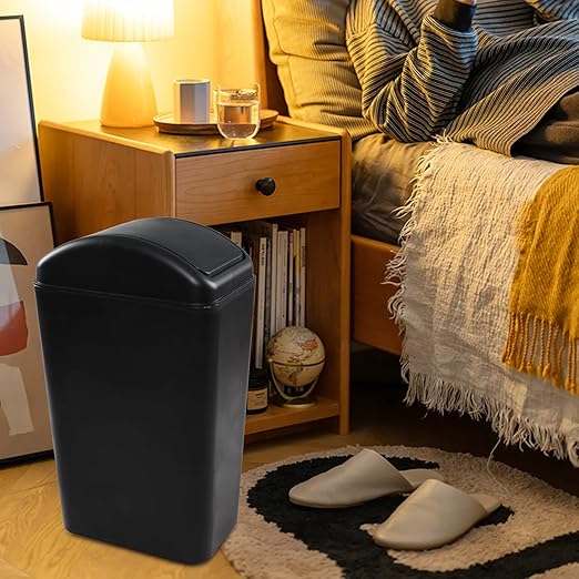 3.5 Gallon Plastic Swing Top Trash Can