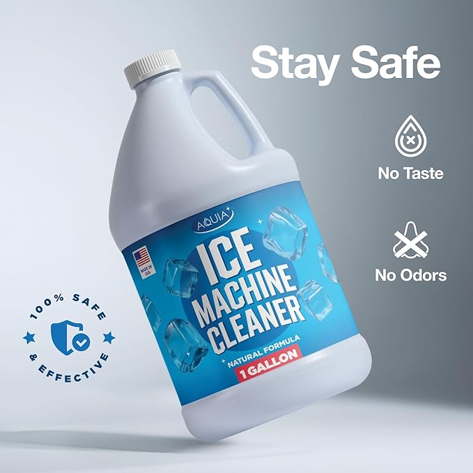 Ice Machine Cleaner and Descaler Gallon | Ice Maker Cleaner for All Brands; Opal, Scotsman, Manitowoc, Affresh, etc. Countertop Icemaker Cleaners Solution | Icemaker Cleaners and Descaler 100% Active!