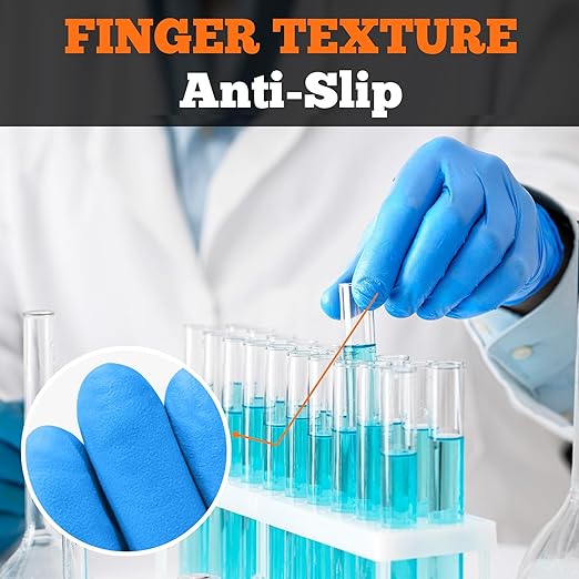 TitanFlex Nitrile Exam Gloves, Blue, 6-mil, Large, Case of 1000, Heavy Duty Nitrile Gloves Disposable Latex Free, Powder Free, Medical Gloves, Cooking Gloves, Mechanic Gloves, Cleaning Gloves