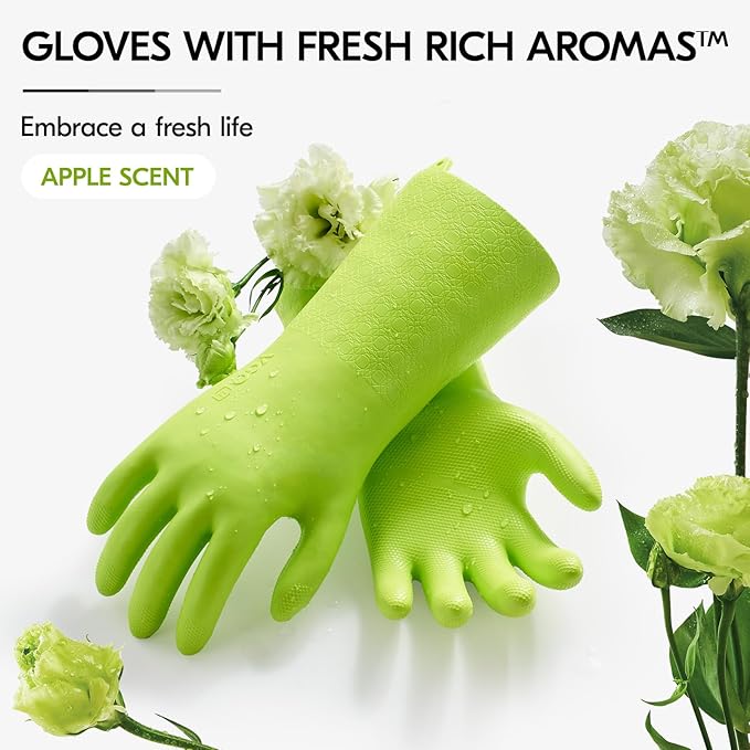 Vgo... Food Handling Gloves,Food Grade TPE,5X Durable for Meat Packing,Commercial Kitchens,Baking(TP1117)