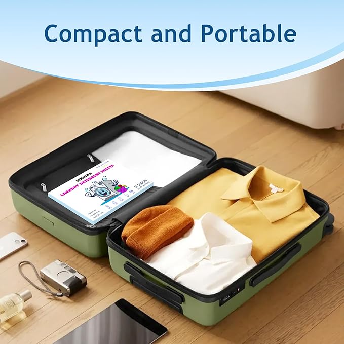 Heavy Duty Laundry Detergent Sheets, Fresh Linen Scent | 32ct Up to 64 Loads,Ultra-Concentrated New Formula | Eco-Friendly | Recyclable Packaging | Stain Fighting-Hypoallergenic Laundry Sheets