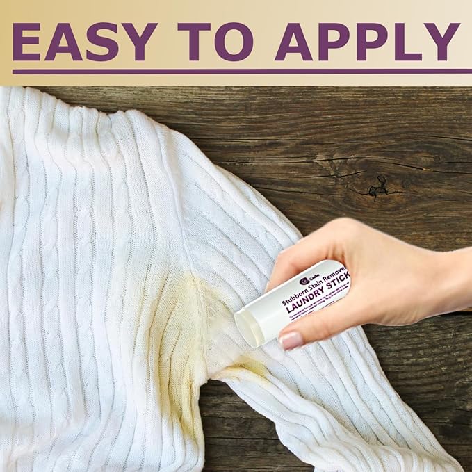 Laundry Stain Remover Stick, Pre Wash Spot Cleaner for Clothes Fabric Cotton, Wool, Synthetics, for Oil, Blood, Coffee, Wine | Clean on the Go, 1 Pack