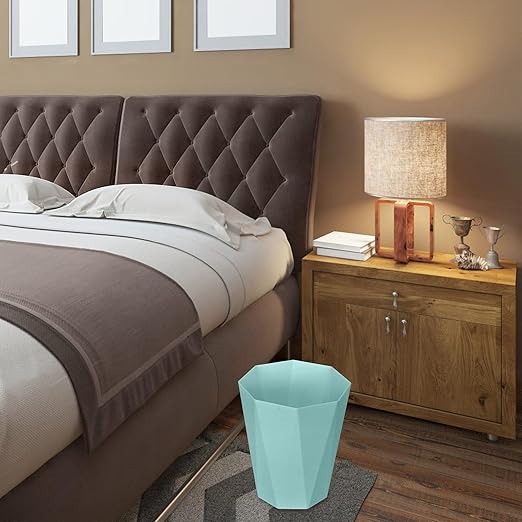 ZXJ Small Trash Can - 1.8 Gallon - Green - Waste Basket - Garbage Bin Bathroom,Kitchen,Office,Dormitory,Camping,Kids Room