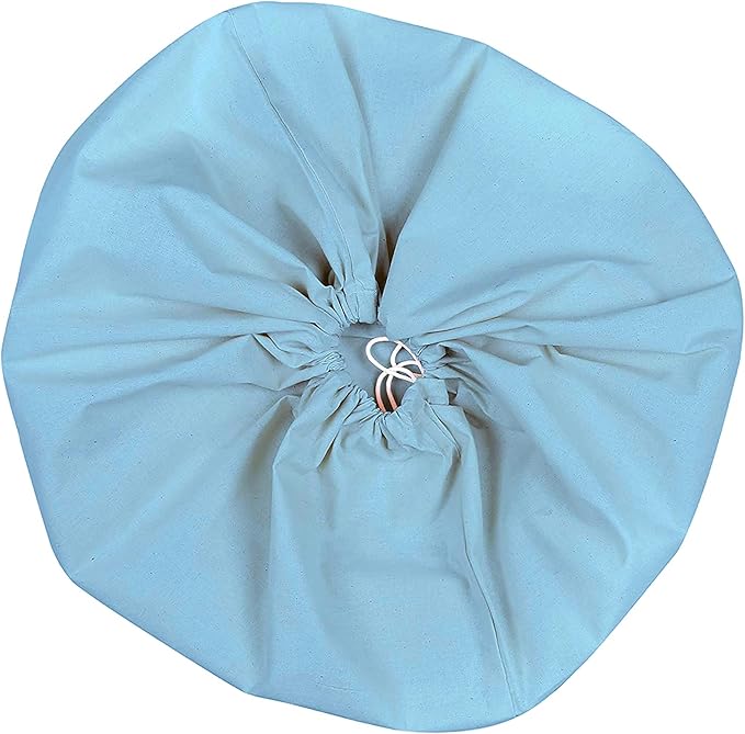 Urban Villa Laundry Bag Canvas|Dirty Clothes Travel Laundry Bag|Machine Washable|Reusable College Hostel Hamper Liner Bag for Garments Delicates Drawstring Closure 1 Pack Aqua Color|Size 28X36 Inches