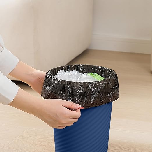 Small Trash Can - Plastic Waste basketbin for Office,Home,Bathroom,Kitchen - 1.8 Gallon - Blue