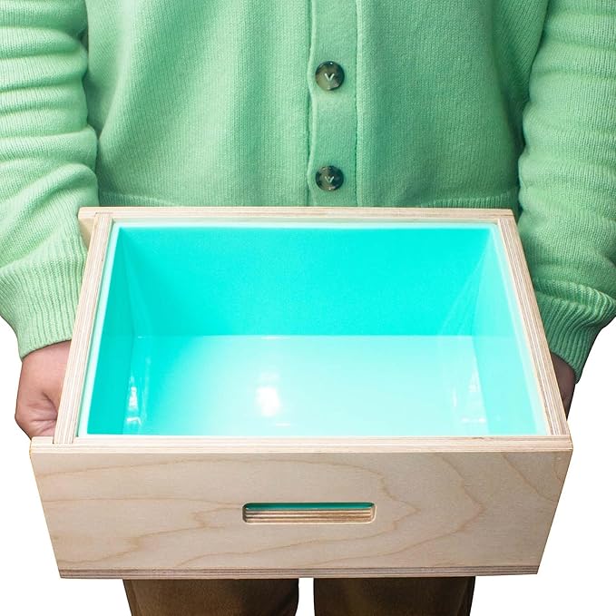 Extra Large Soap Molds 160 oz with Removable Side Wall —Tall Skinny Triple Width Mold, Flexible Silicone Soap Molds for Soap Making, Wooden Rectangle Soap Mold with Lid